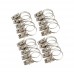 Generic 20PCS Silver Classic Metal Curtain Rod Clips Window Shower Curtain Rings Clamps Drapery Small Clips Hooks - B00YC5MI5Y